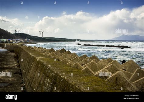 Tsunami Storm Barrier Stock Photo Alamy