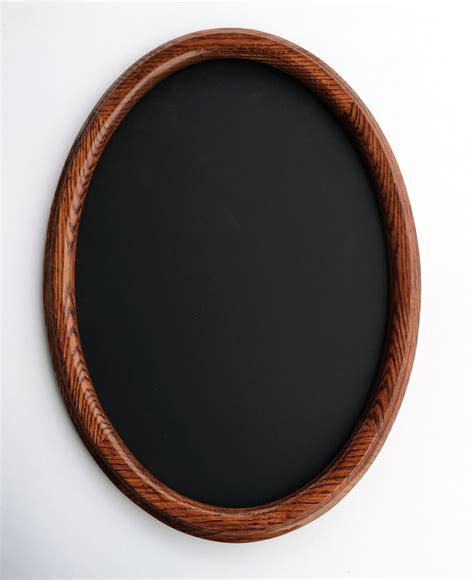 Oval Picture Frame Oak Dark Brown Crones Custom Woodworking