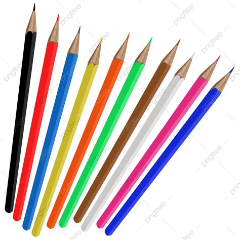 Drawing Pencils PNG Image Colored Pencil Drawing For Decoration