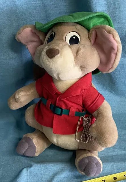 Vtg Disney Rescuers Down Under 12 Jake Kangaroo Mouse Plush Stuffed