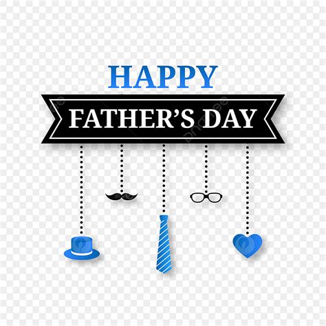 Fathers Day Tie Vector Art Png Happy Fathers Day Banner With Hanging