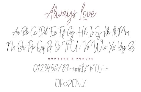Always Love Handwritten Font 53544 Script Font Bundles