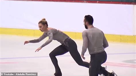 Cain, 30, wrote on instagram that he and girlfriend safiyya vorajee wanted to give azaylia her moment ringing the bell as he shared a. Figure skater crashes head first into ice after a faulty ...