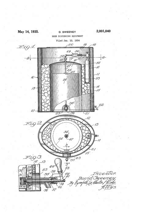 Patent No 2001040a Beer Dispensing Equipment Brookston Beer Bulletin