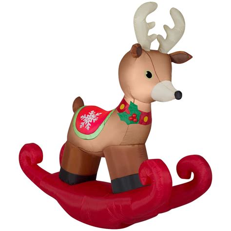 Find 6ft Airblown® Inflatable Christmas Rocking Reindeer At Michaels