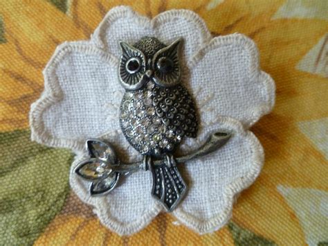 Brenda S Sewing And Crafting Adventures Owl Brooch