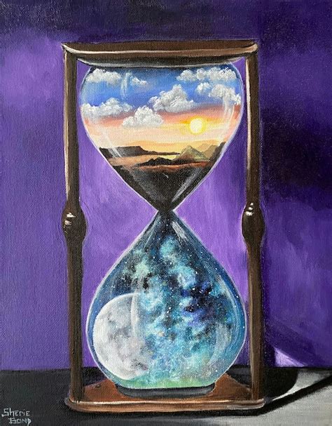 Original Hourglass Time Of Day Giclee Gallery Etsy