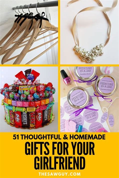 | see more about anniversaries, anniversary gifts and 1 year. 51 Thoughtful, Homemade Gifts for Your Girlfriend ...