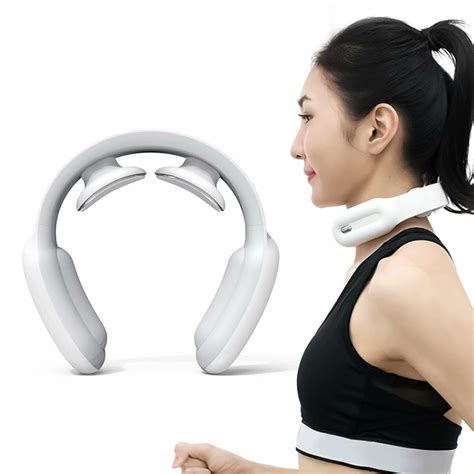 Neck Massager With Heat Intelligent Electric Pulse Neck Massager 3 Modes And15 Strength Cordless