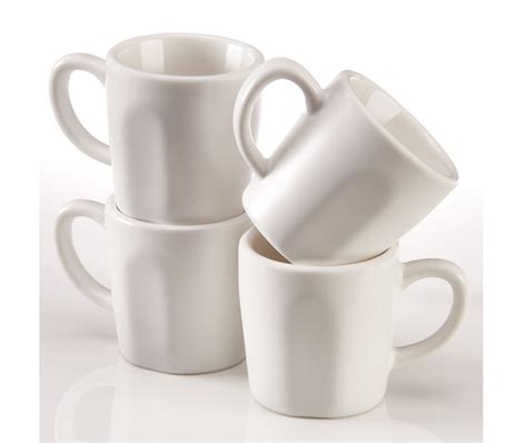 Espresso Cups Matte White Porcelain Set Of 4 Easy Living Goods