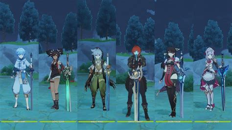 All Claymore Fighting Styles [Genshin Impact] 