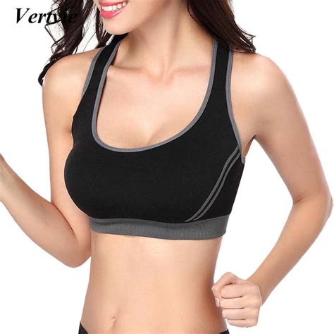 Buy Vertvie High Stretch Breathable Sports Bra Top Fitness Women Padded Sport