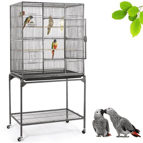 Large Bird Cages For Mid Sized Parrot Cockatiels Parakeets Conure Lovebird Walmart
