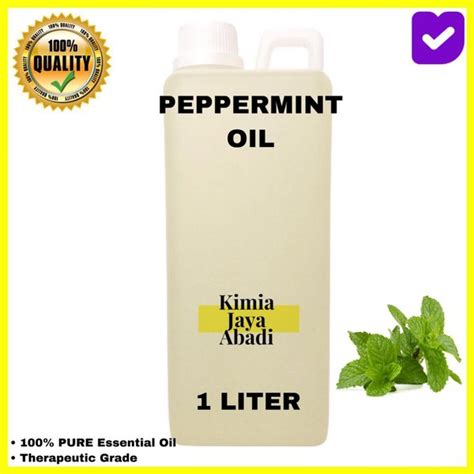 Jual Peppermint Essential Oil Minyak Mint Aromaterapi Asli Liter Di