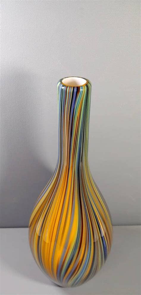 Missoni Modern Glass Vase Etsy