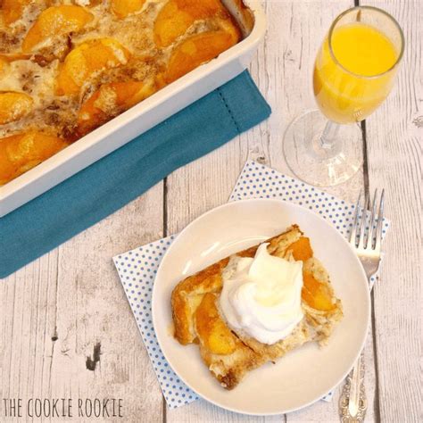 Peaches And Cream Overnight French Toast Favorite Brunch Recipe