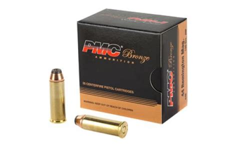Pmc Bronze 44 Mag 180 Grain Jacketed Hollow Point 25 Round Box 44b