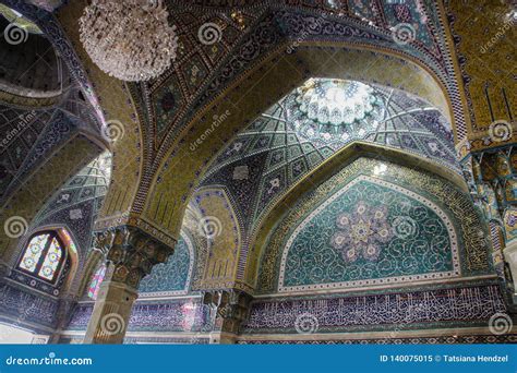 Details Of The Decorations Of The Magnificent Iranian Persian Mosque
