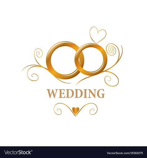 Logo wedding Royalty Free Vector Image - VectorStock