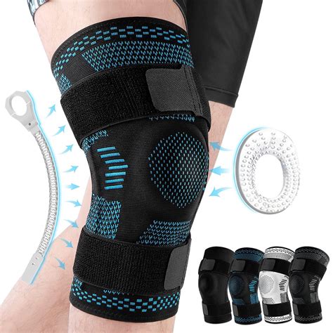 Neenca Knee Brace Support Compression Sleeve With Side Stabilizers And