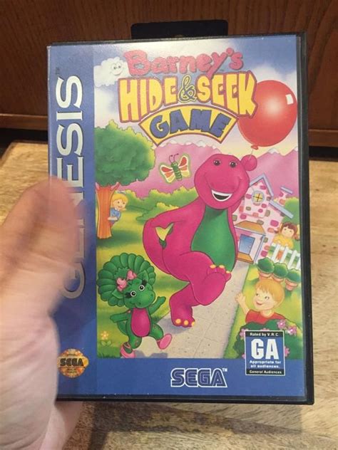 Vintage Barneys Hide And Seek Game For Sega Genesis Etsy Disney