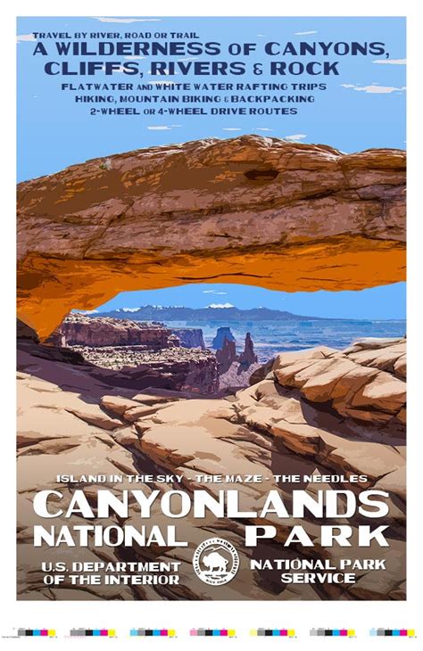 Canyonlands Poster Utah National Park Travel Posters National Park