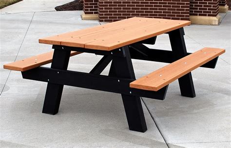 A Frame Recycled Plastic Picnic Table Park Warehouse