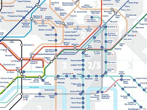 London Underground 2016 Tube Map Shows New Zones For Stratford Canning
