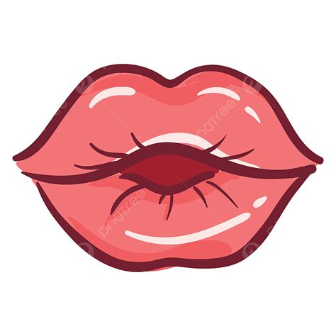 Red Kiss Lips Clipart Transparent Png Hd Red Lips Kissing Illustration