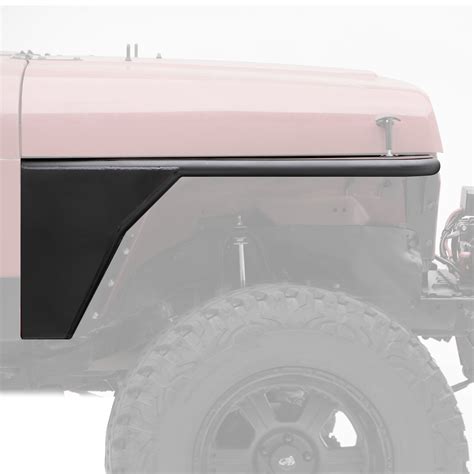 Smittybilt Front Xrc Tube Fenders Without Flare In Textured Black For