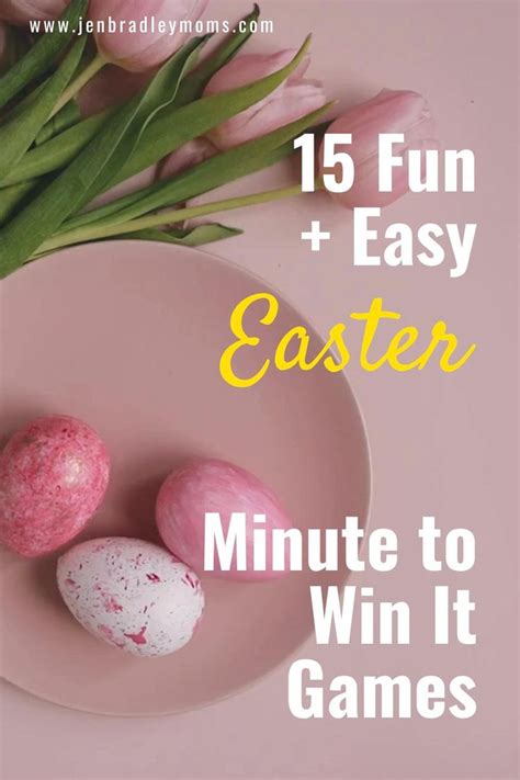 15 Fun Easter Minute To Win It Games Video Easter Games Easter