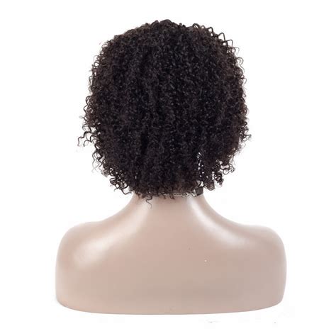 Short Jerry Curl Human Hair Wigs For Black Women