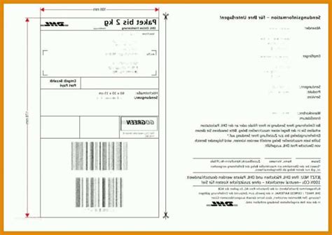 Wir erleichtern ihnen den versand mit dhl. Paketaufkleber Drucken Vorlage: 11 Beratung Für Deinen Erfolg