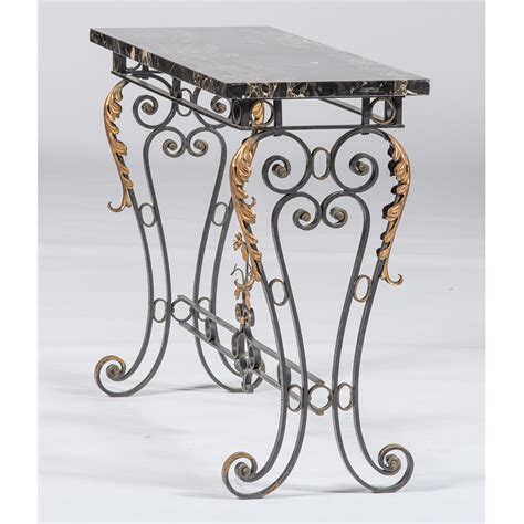 French Wrought Iron Console Table Cowans Auction House The Midwest