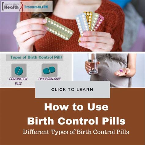 How To Use Birth Control Pills Types Of Birth Control Pills Birth