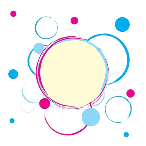 Premium Vector Colorful Circles Background With Blank Space