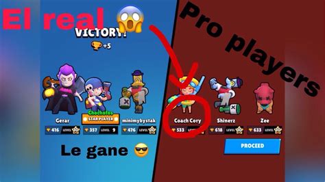 ¡le GanÉ A Coach Cory Brawl Stars Youtube