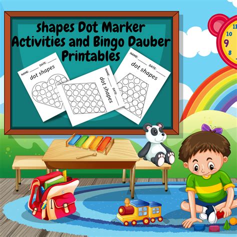 Shapes Dot Marker Activities And Bingo Dauber Printables Made By Teachers