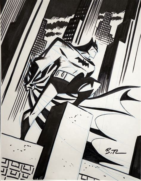 Bruce Timm Batman Illustration In Marc Ws 01 Batman Black And White