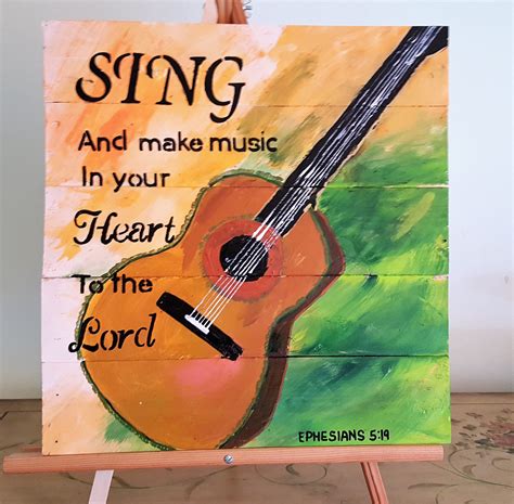 Sing And Make Music Your Heart To The Lord Ephesians 519 Wood Pallet