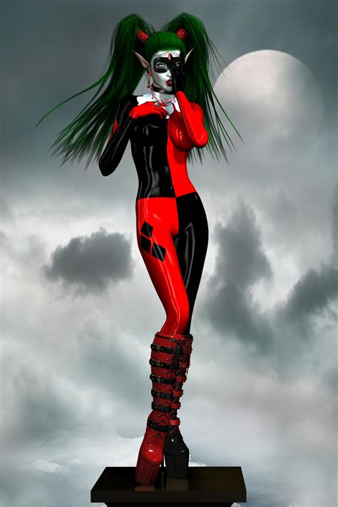 Evinessa Sexy Devil Vamp Elf Black Harley Quinn 01 By Evinessa On Deviantart