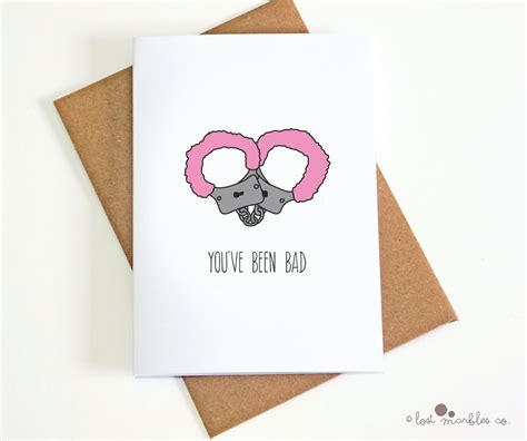 Adult Anniversary Card Funny Valentine Girlfriend Card