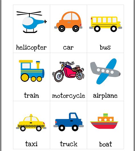 Free Preschool Transportation Worksheets Worksheet24