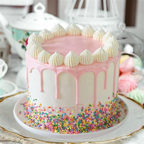 Pink Celebration Pink Drip Cake For Girls Gurgaon Bakers
