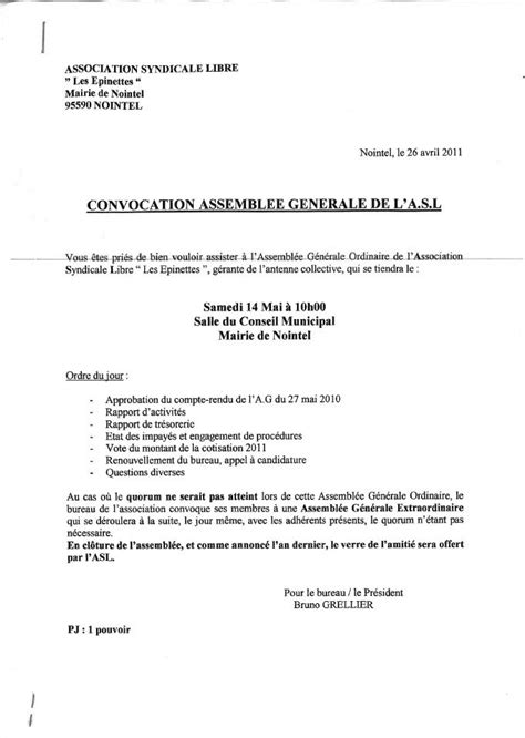 Lettre Dinvitation Au Maire Pour Assembl E G N Rale Exemple De Lettre