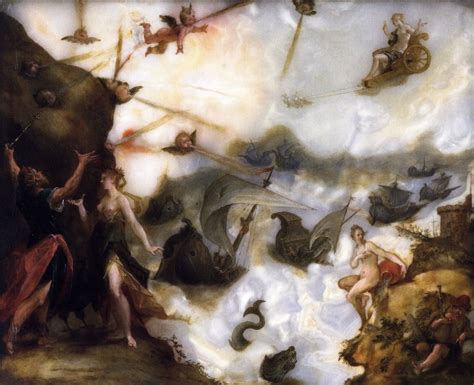 Aeolus Releasing The Winds Hans Von Aachen Religious Paintings