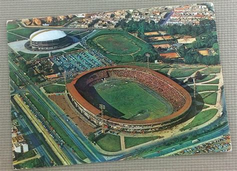 It is the home ground of the independiente santa fe and millonarios. Estadio El Campin Bogota Postcard - SportsHistoryCollectibles.com