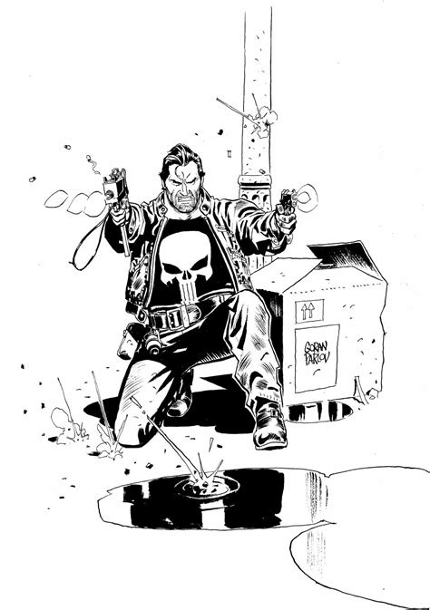 The Punisher By Goran Parlov Punisher Comics Marvel Characters Art