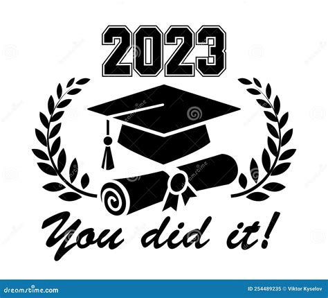 2023 Graduate Class Logo Stock Vector Illustration Of Banner 254489235