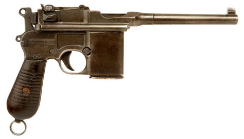Deactivated WWII Mauser Schnellfeuer Pistol Allied Deactivated Guns